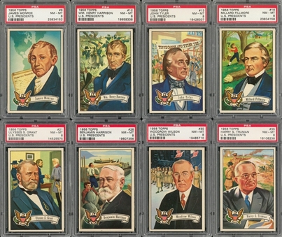 1956 Topps "U.S. Presidents" PSA-Graded Complete Set (36)